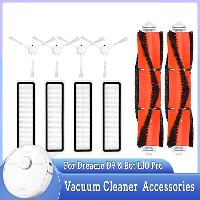 

Filter Mop Cloth For Xiaomi Dreame D9 Bot L10 Pro Robot Vacuum Cleaner Accessories Side Main Brush Spare Parts For Home