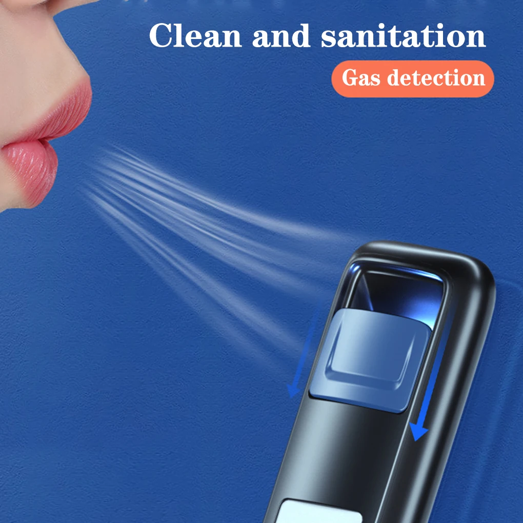 

New Portable Non-Contact Alcohol Breath Tester with Digital Display Screen USB Rechargeable Breathalyzer Analyzer High Accuracy