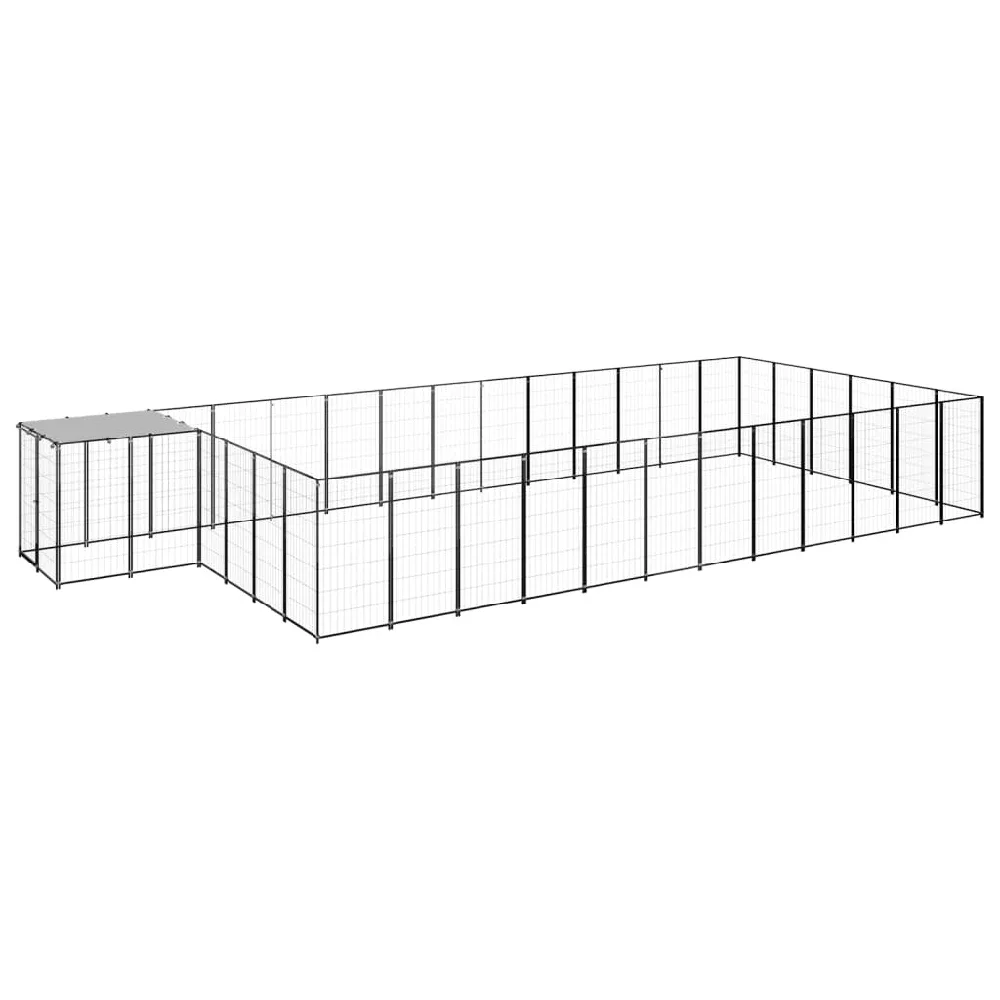 

Вольер для собак, черный, 247,5 футов, стальной