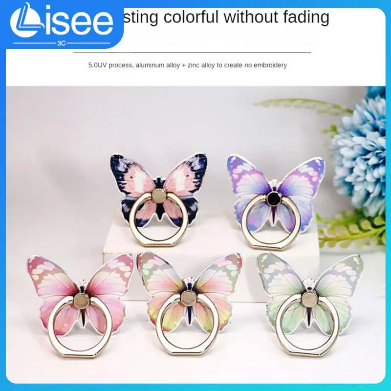 

For Samsung Xiaomi Huawei Phone Handle Holder Cute Cartoon Mobile Phone Ring Buckle Mini Portable Bracket Rotatable Bracket New