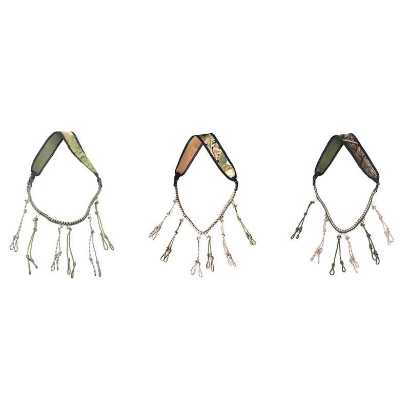 

Hunting Duck Call Lanyard, Braided Duck Call Lanyard With 12 Adjustable Wild Bird Whistle Sling,Hunting Tool