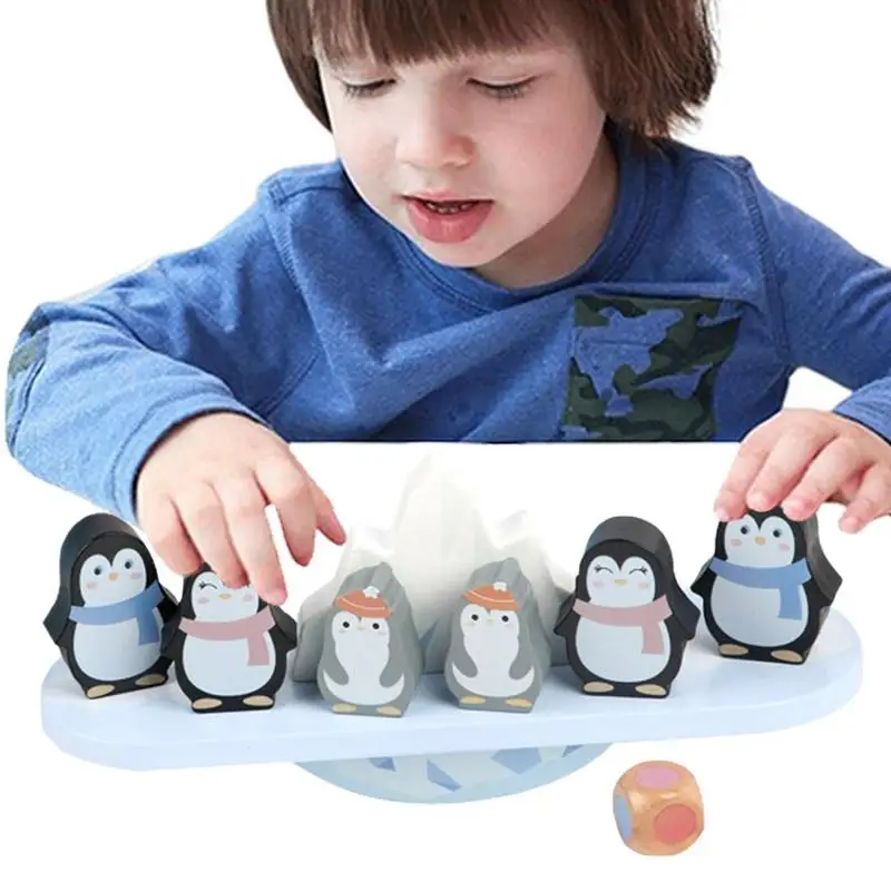 

Penguin Balance Toy Wobble Balance Toy Educational Toys For Kids Balance Game Toddler Preschooler