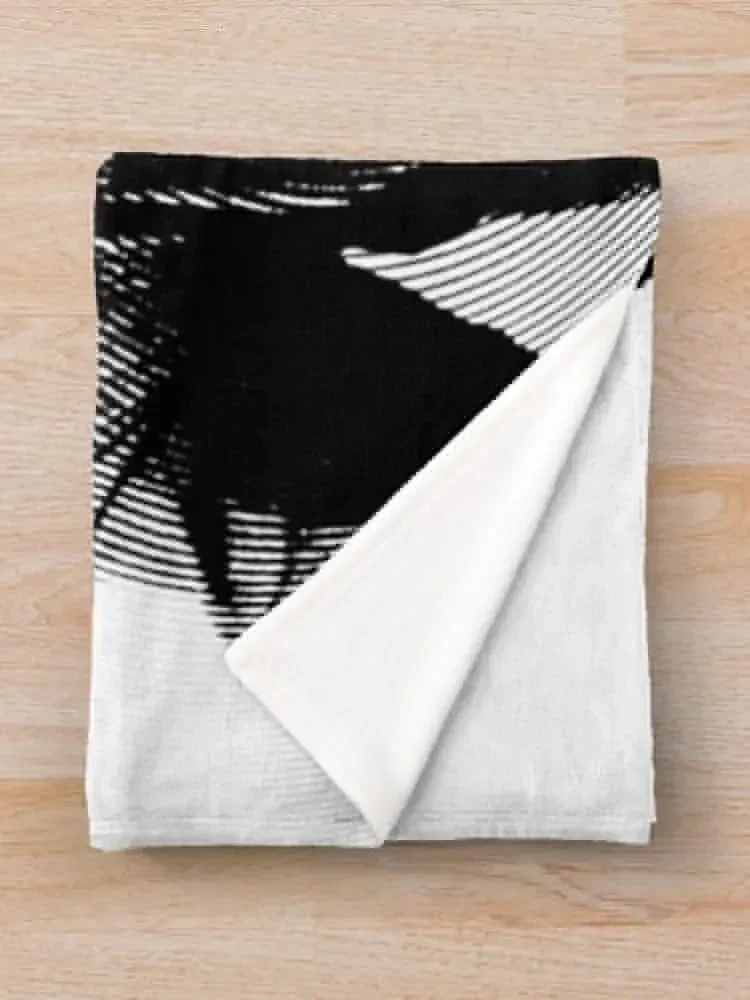 Черно-белый портрет Nathaniel Buzolic (Linocut) плед одеяло большие одиночные Роскошные