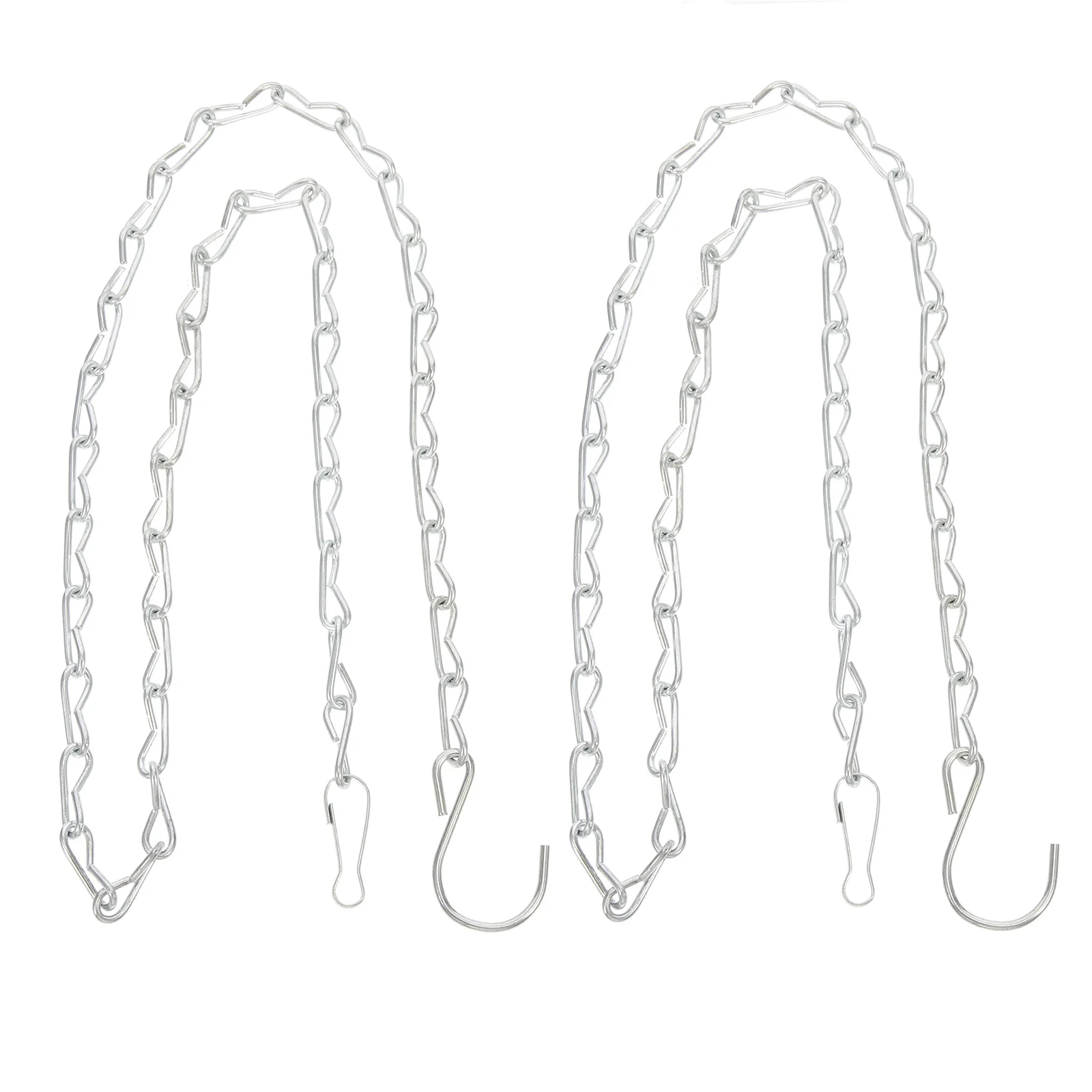 

2Pcs Metal Hanging Chains Heavy Duty Flowerpot Chain Birdcage Hanging Chain