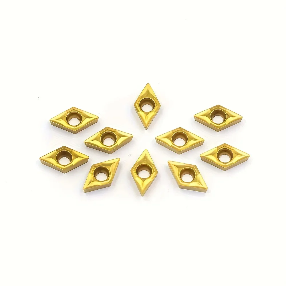 10 шт. DCMT 070204 070208 DCMT11T304 DCMT11T308 US735 VP15TF UE6020 Токарные инструменты Твердосплавные