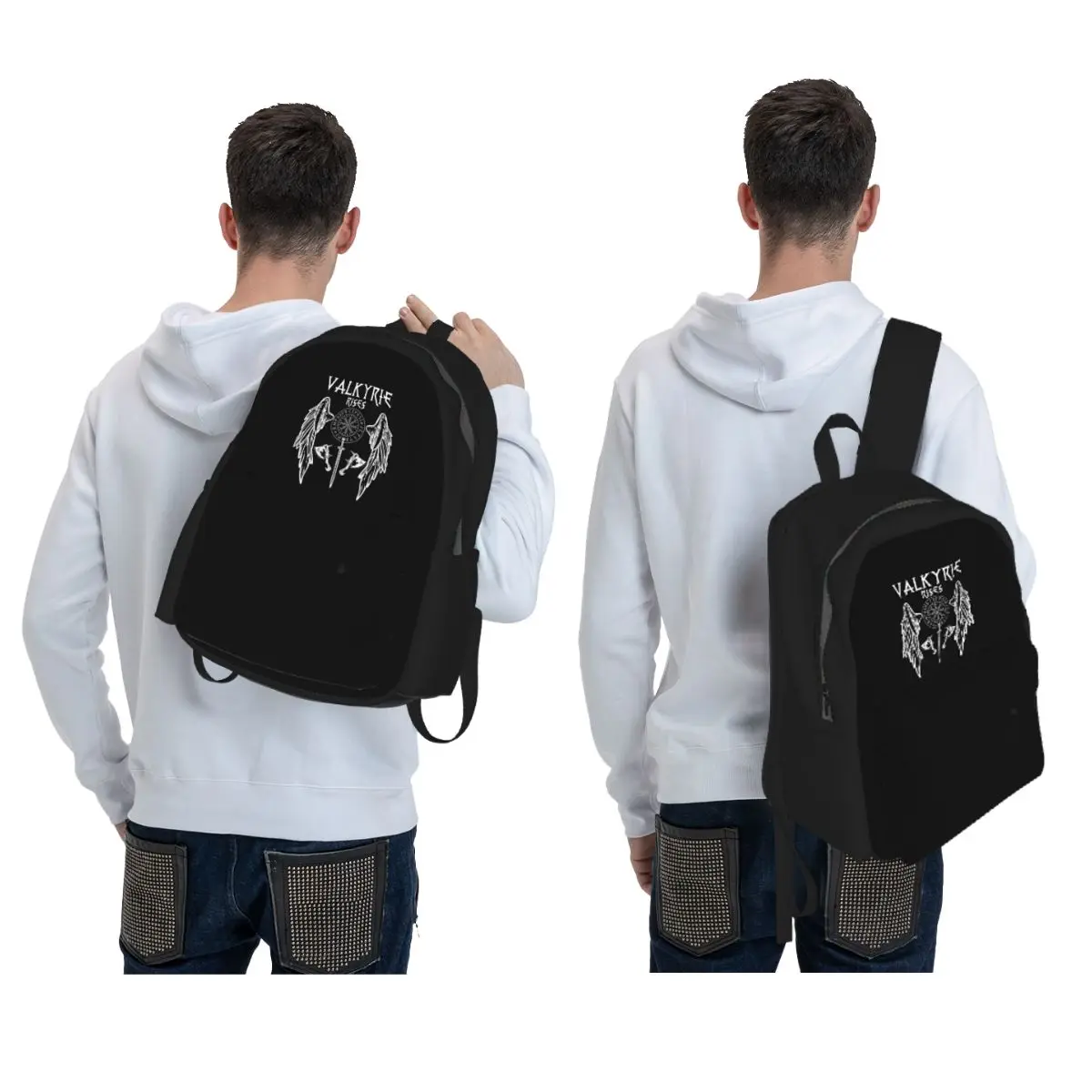 Фото Женский рюкзак Valkyrie Viking Valhalla Odin Fighter Gift Backpack Daypack BookBag School Bag Shoulder Bags для мужчин и женщин №2