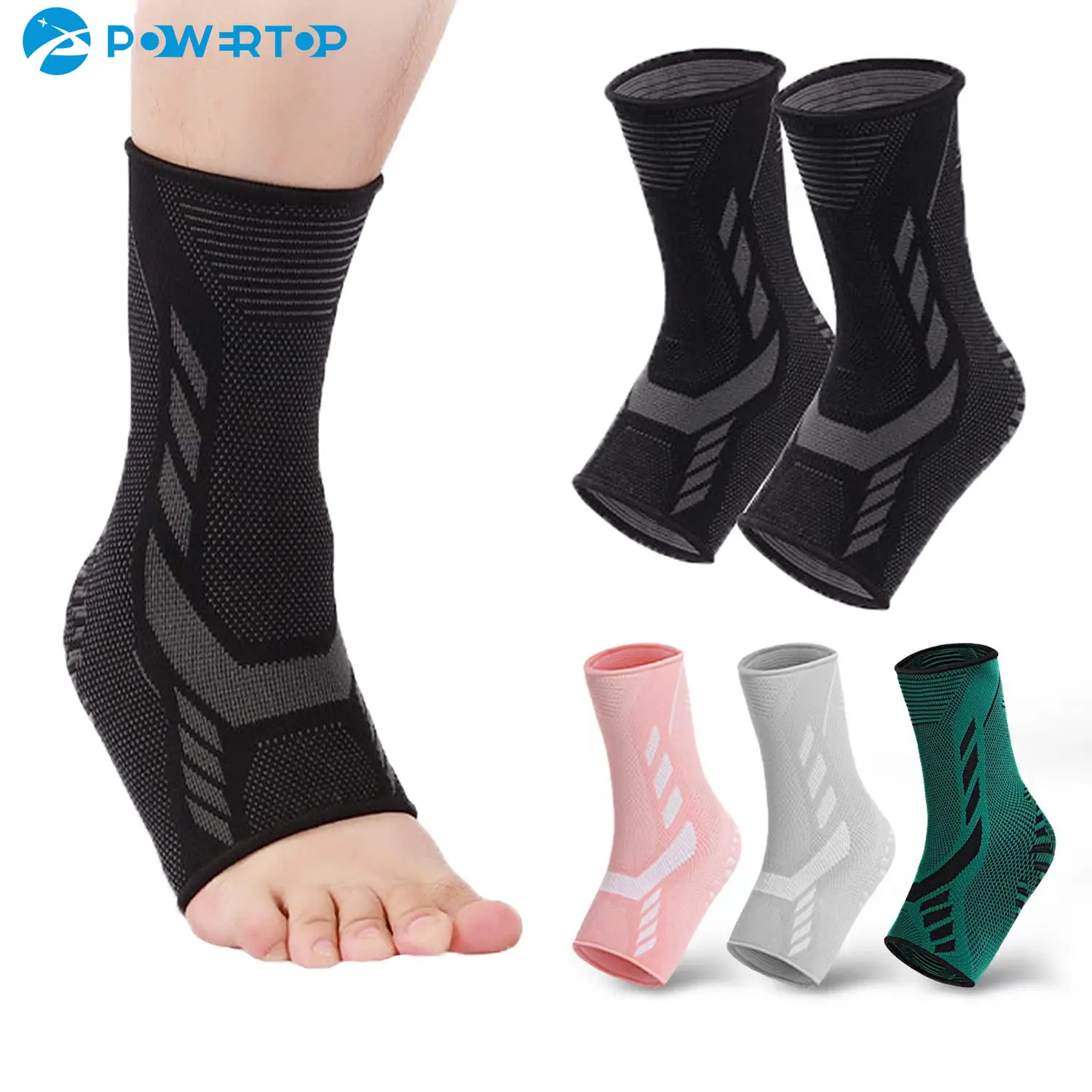 1Pair Ankle Compression Sleeve Plantar Fasciitis Socks for Women & Men,Ankle Brace Foot Socks Achilles Tendonitis Support