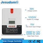 MPPT Солнечный контроллер заряда 20A 12 в 24 в авто для литиевых батарей, солнечный PV регулятор заряда с фотоэлементами ML2430ML2440