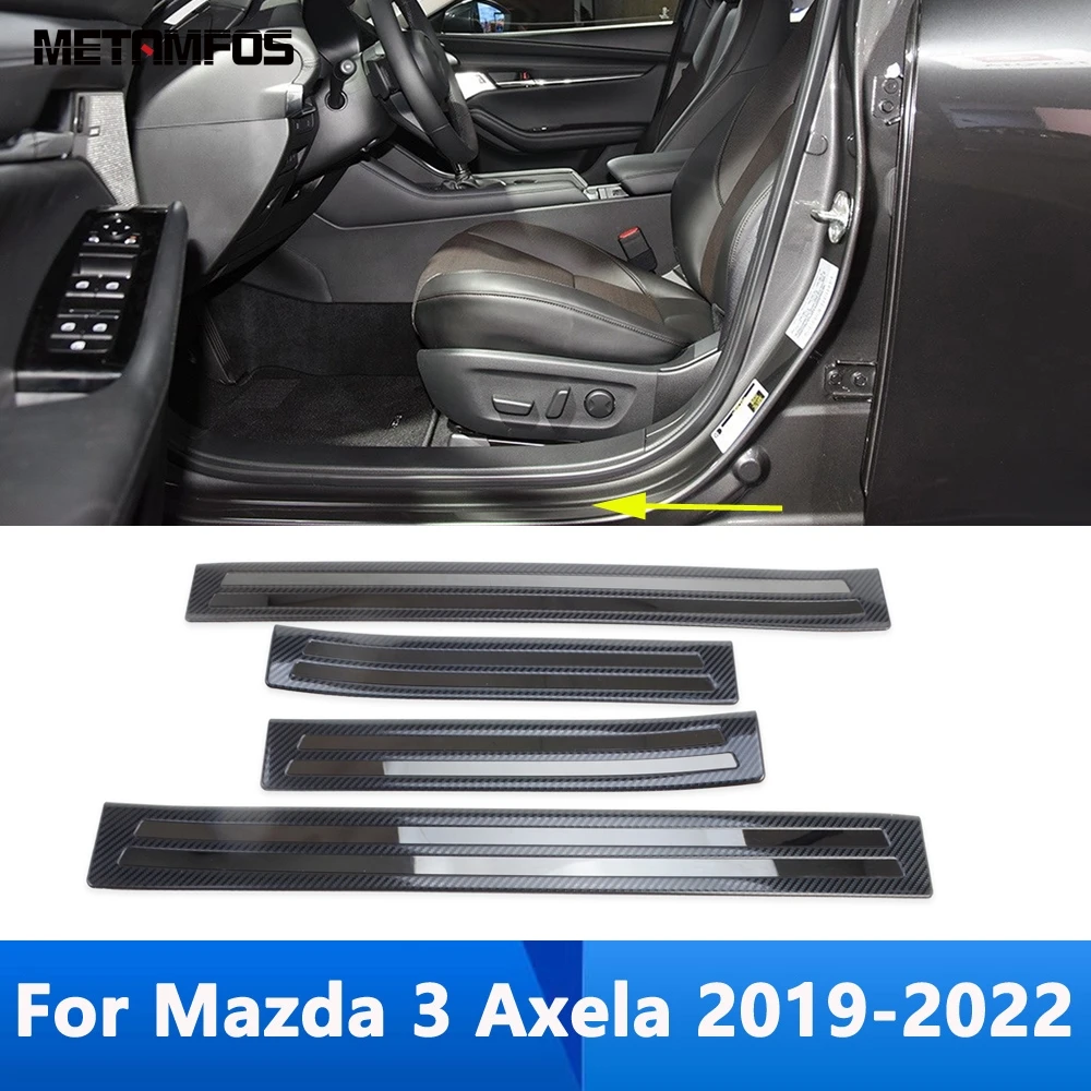 

Защитная Накладка на порог для Mazda 3 M3 Axela Sedan 2019 2020 2021 2022