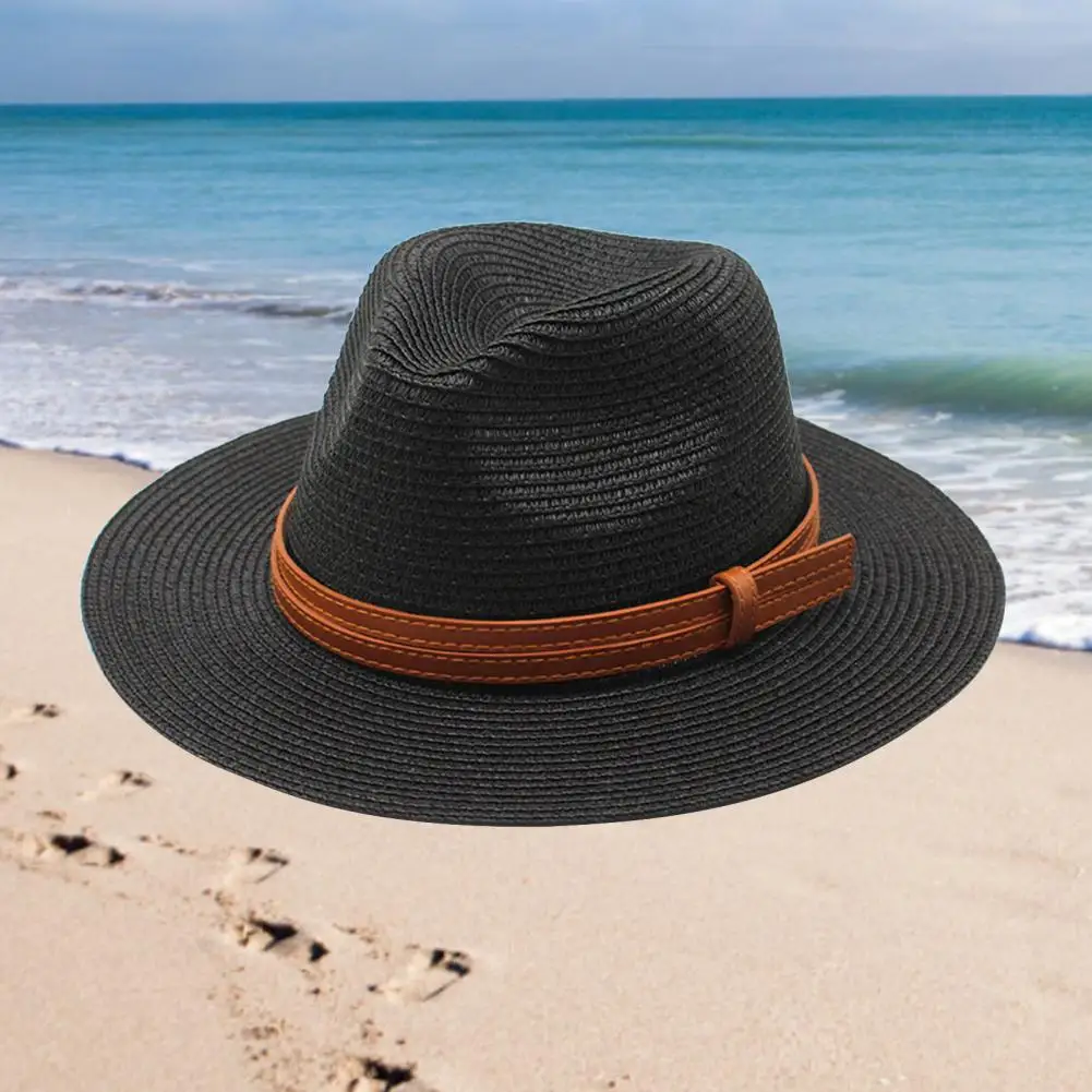 

Useful Sun Cap Round Pattern Contrast Color Deep Sunscreen Big Brim Sun Cap