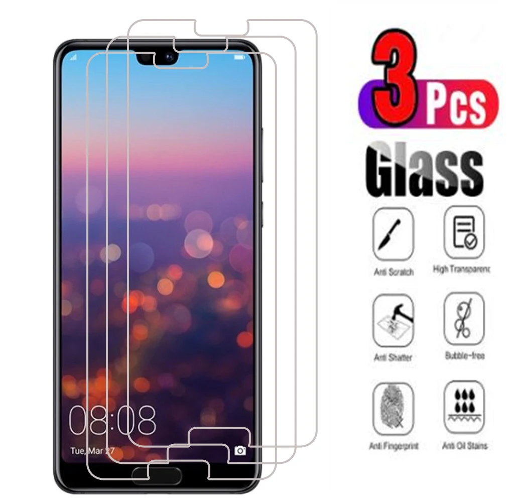 3 шт., защитное закаленное стекло для Huawei P20 Lite, для смартфонов