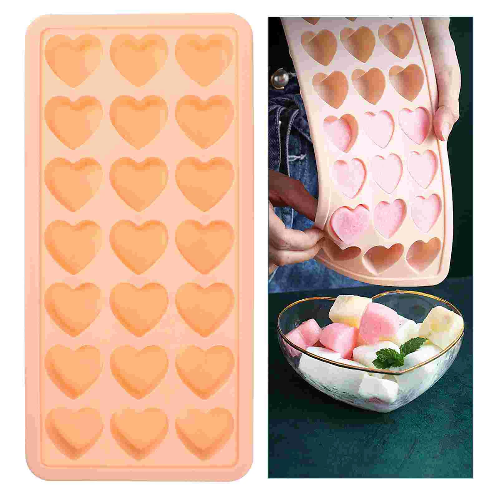 

Heart Shaped Ice Tray Silicone Mold Making Mould Cube Para Chocolate