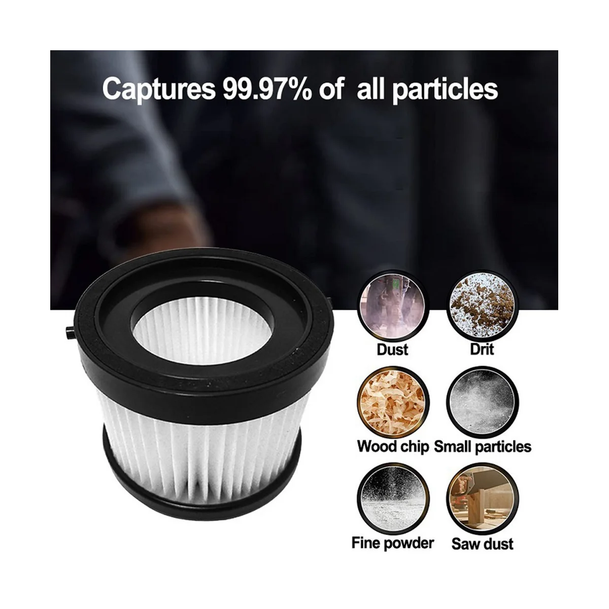 Сменный HEPA-фильтр для DEWALT DCV501HB 2 шт. беспроводной ручной пылесос 20 в с черной