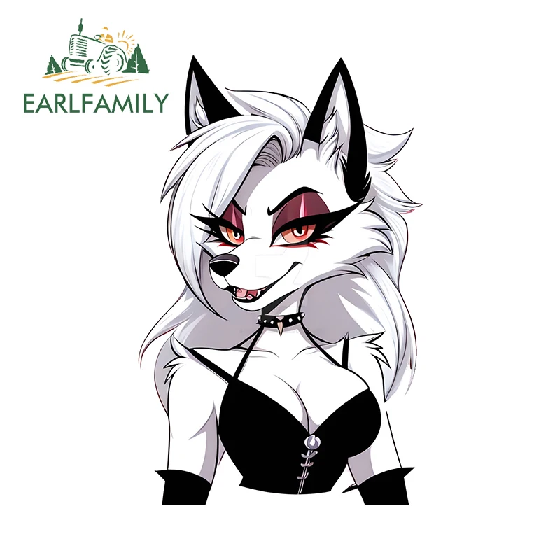 

EARLFAMILY 13 см x 8,2 см Loona Cat Girl Peek автомобильные наклейки креативная темная подводка для глаз NSFW слинг наклейка аниме кондиционер Декор