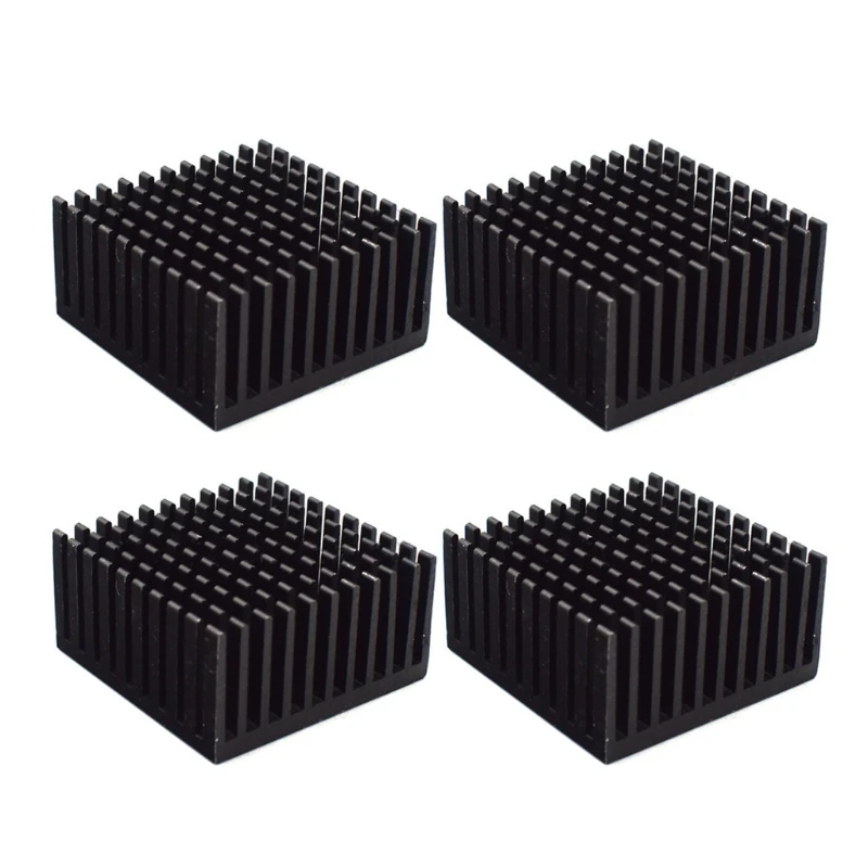 

Aluminum Heatsink 4PCS 40x40x20mm Cooling Fin Radiator Heat Sinks with Thermal Conductive Adhesive Tapes for Cooling QXNF