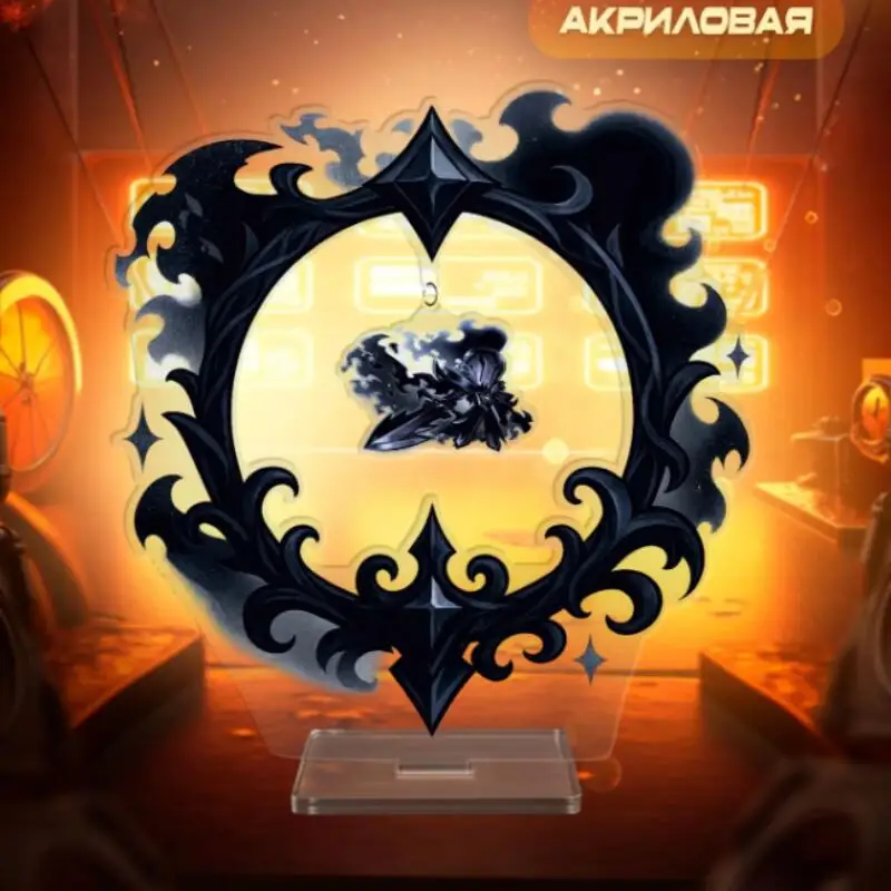 Фото Акриловая табличка для Cookie Run Kingdom: Белая лилия, Cookie Doughael, Silent Salt Cookie, аниме-атрибутика, настольное украшение, подарок №3