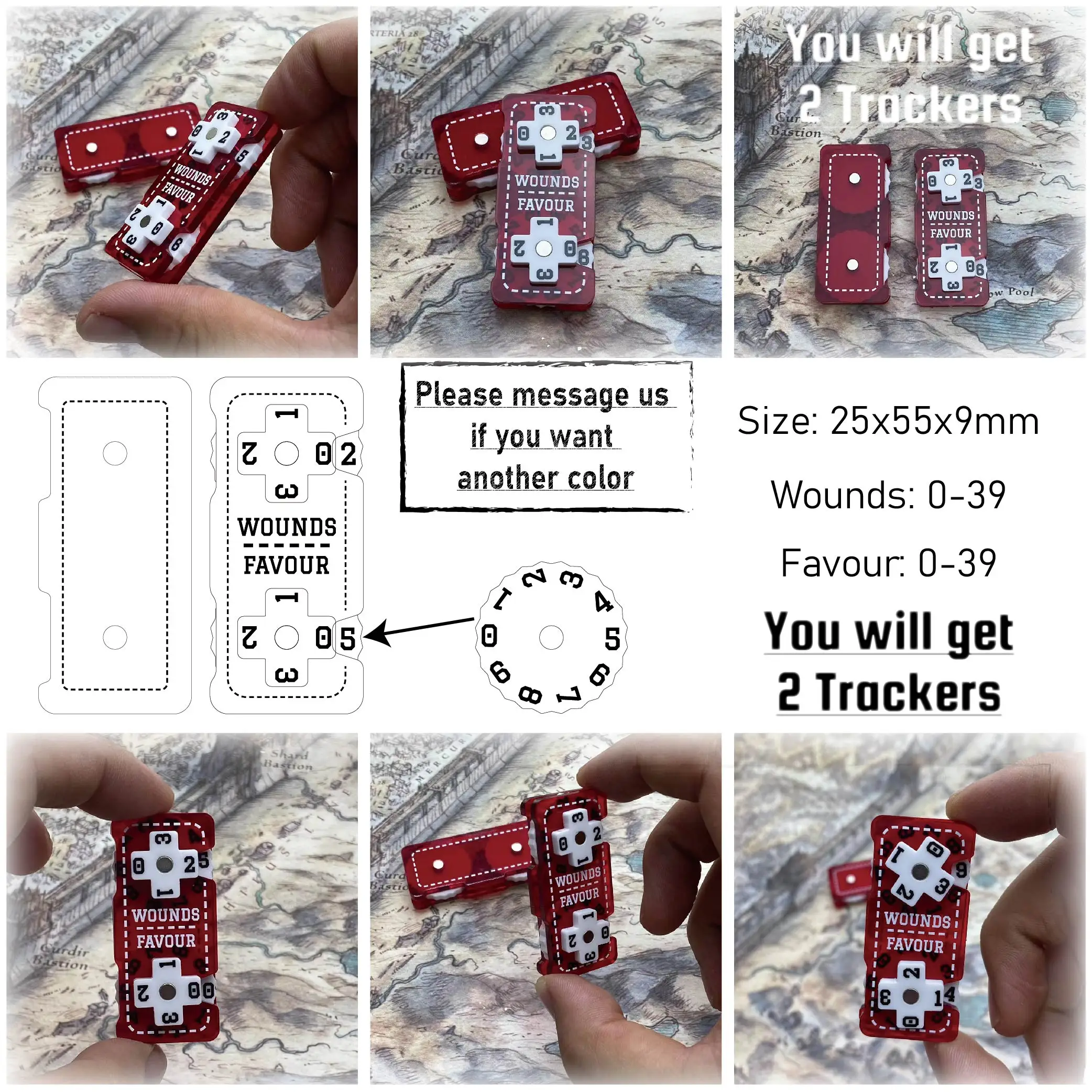 

WH40K трекер Хаоса рыцаря для любимых/РАН, два набора