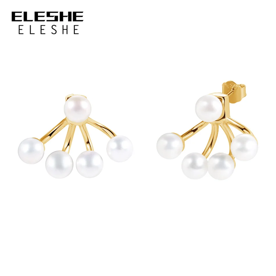 

Женские серьги-гвоздики из серебра с покрытием из 18-каратного золота