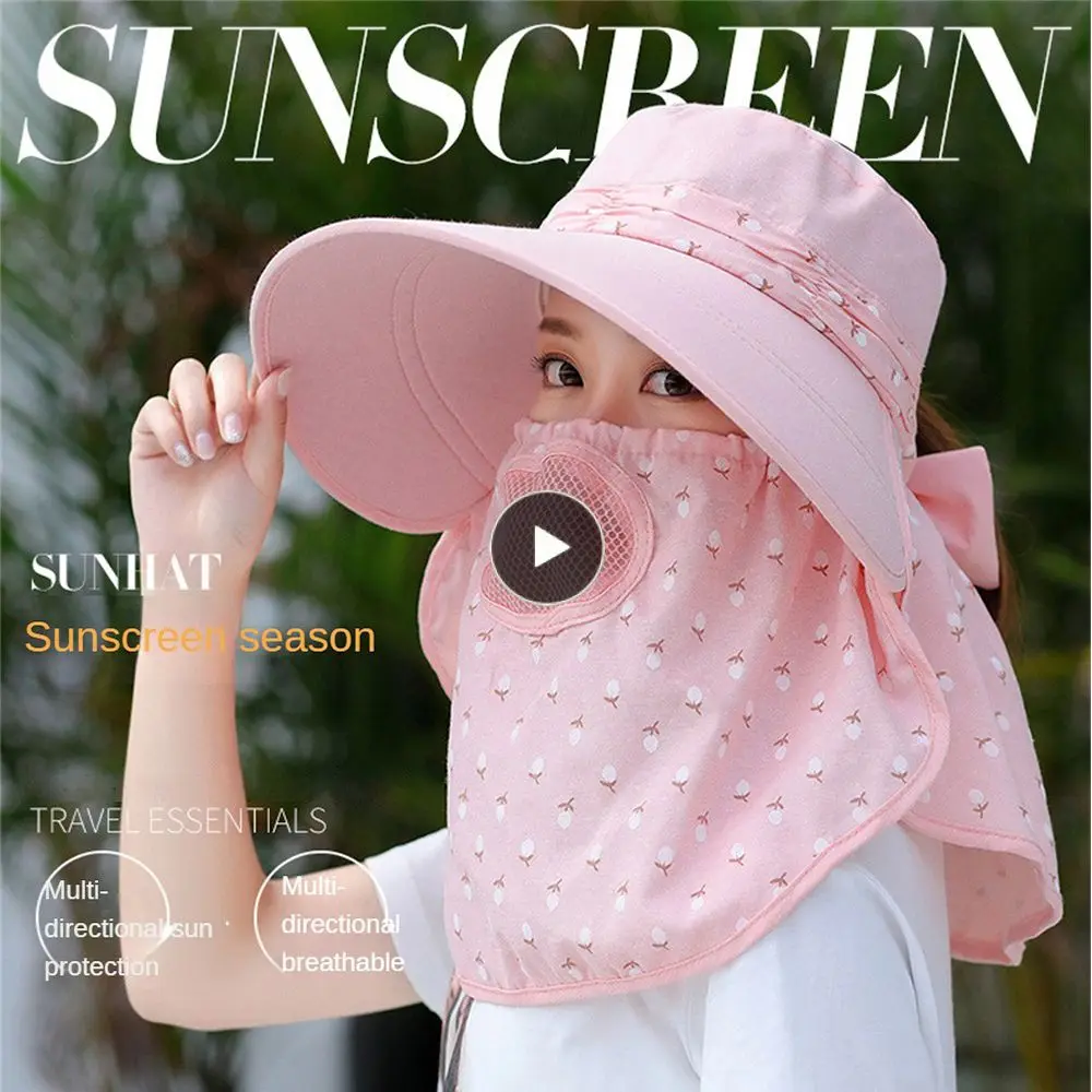 

Breathable And Not Stuffy Sunscreen Hat Thoughtful Design Comfortable To Touch Uv Protection Hat Fishing Clothing Dust Mask