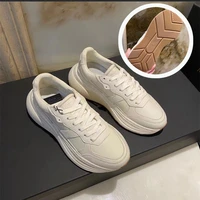 2022 womens vintage vulcanized shoes%ef%bc%8cyaoguang flats sneakers natural genuine leather shoes lace up causal footear