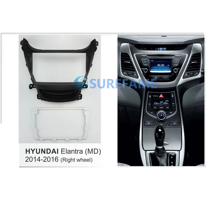 9 дюймов Автомобиль фриз радио Панель для HYUNDAI Elantra (MD) 2014-2016 (правый руль) Даш
