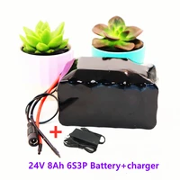 24v 8ah 6s3p 18650 battery lithium ion battery 25 2v 8000mah electric bicycle moped electricli ion battery packcharger 24v 8