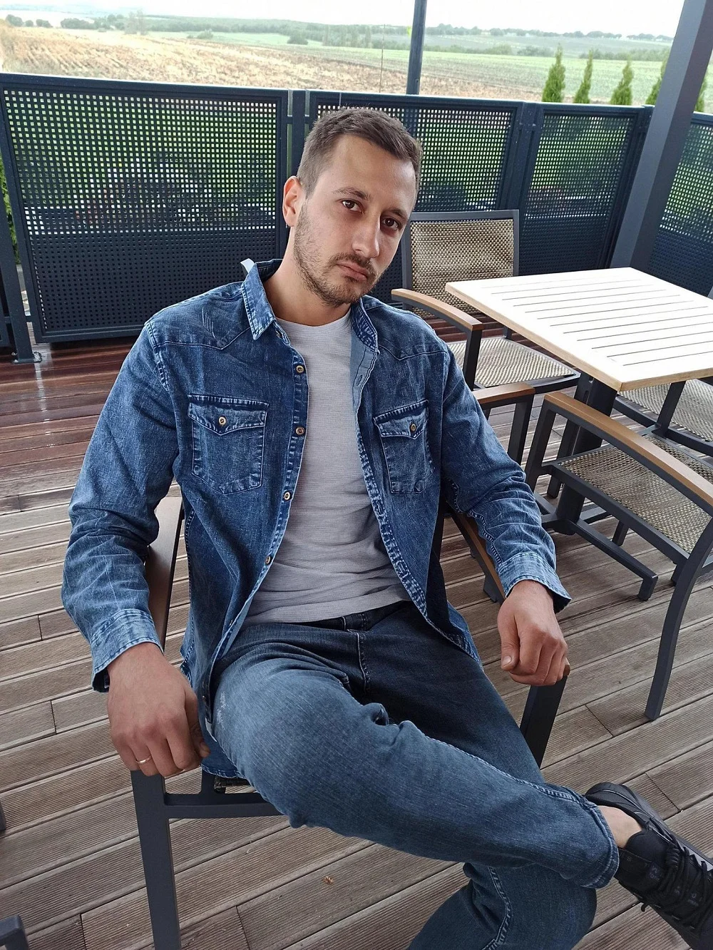 EUOW Autumn Winter Fashion Cotton Long Sleeve High Quality Heavy Industry Washed Denim Shirts Men Casual Coat Streetwear Pocket