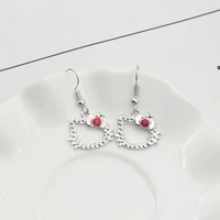 kawaii sanrio earrings hellokittys cartoon cute creative fun earrings anime sweet fashion jewelry girls birthday gifts