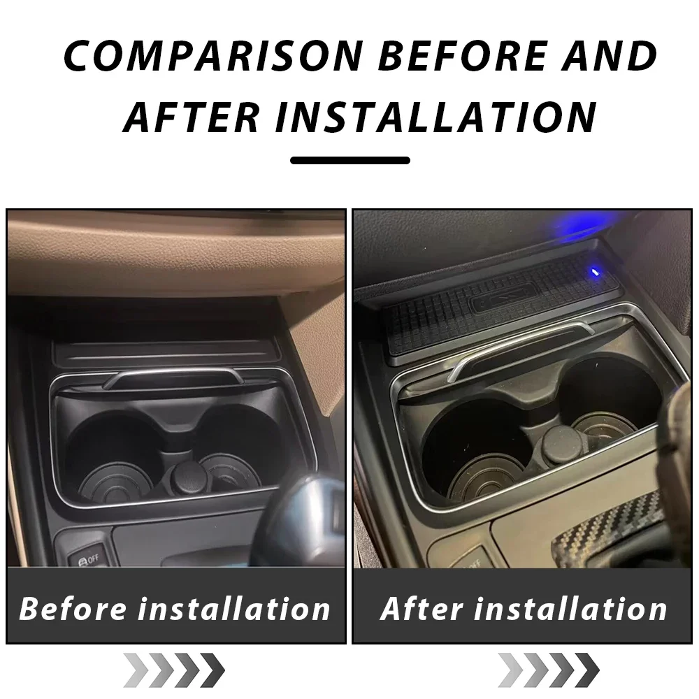 Автомобильное беспроводное зарядное устройство для BMW 3 4 serive F31 F32 F33 F35 F36 F34 F30 M4 F82