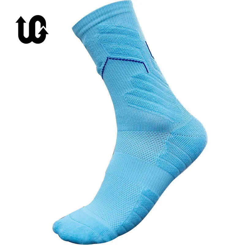 

Elite Mans Outdoor Basketball Socks Cotton Bright Color Damping Towel Bottom Cycling Bike Running Football Sport Travel Socks