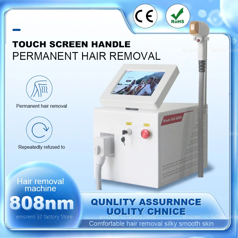 

New 2023 808nm Diode Laser Hair 2000w High Power Removal Machine 755 808 1064
