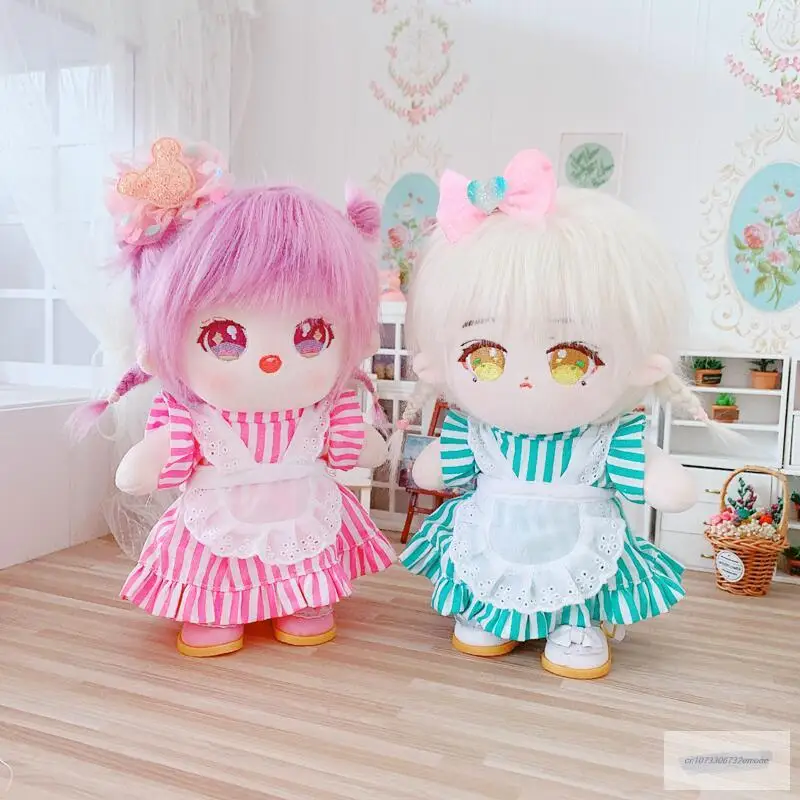 

2 вида 20 см куклы милая одежда платье горничная юбка костюм для куклы EXO ручная работа Кукла Одежда куклы аксессуары подарок одежда
