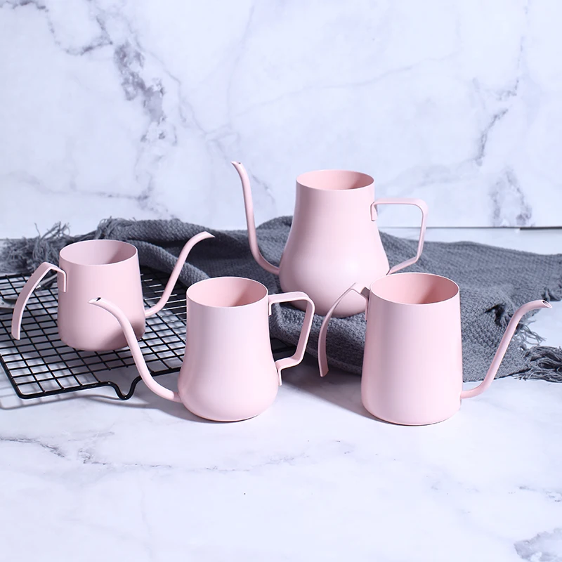 

Thin Mouth Coffee Pot Stainless Steel Long Spout Gooseneck Food Grade Portable Drip Coffee Pot Nordic Cafetera Coffeeware DG50CP