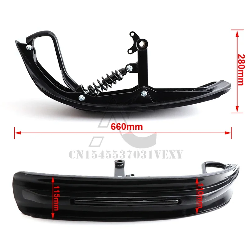 Грязевой питбайк сани для снежного велосипеда снегохода моторные лыжи на