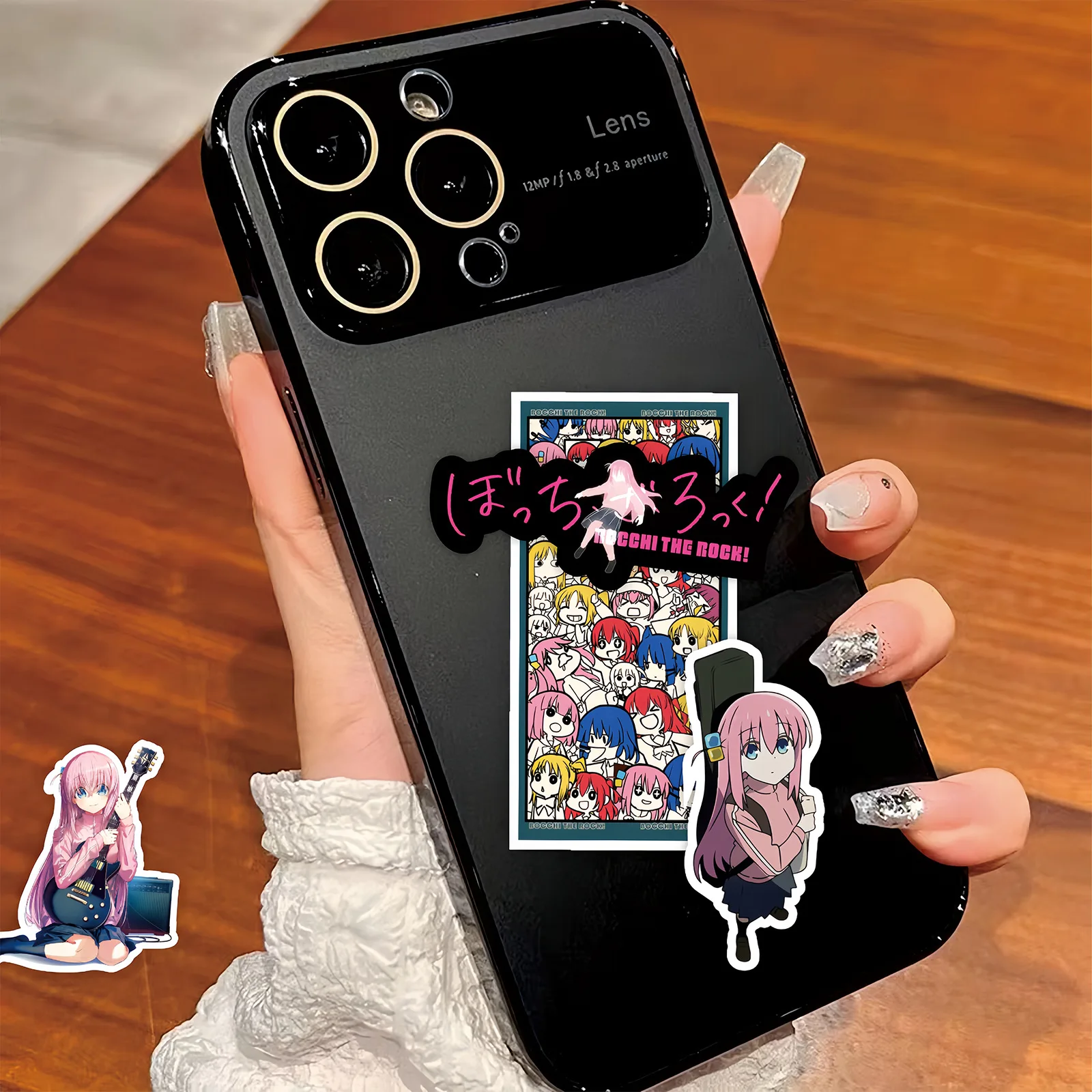 75шт Bocchi The Rock! Аниме-наклейки Водонепроницаемые Игрушки сделай Сам Мотоциклетный