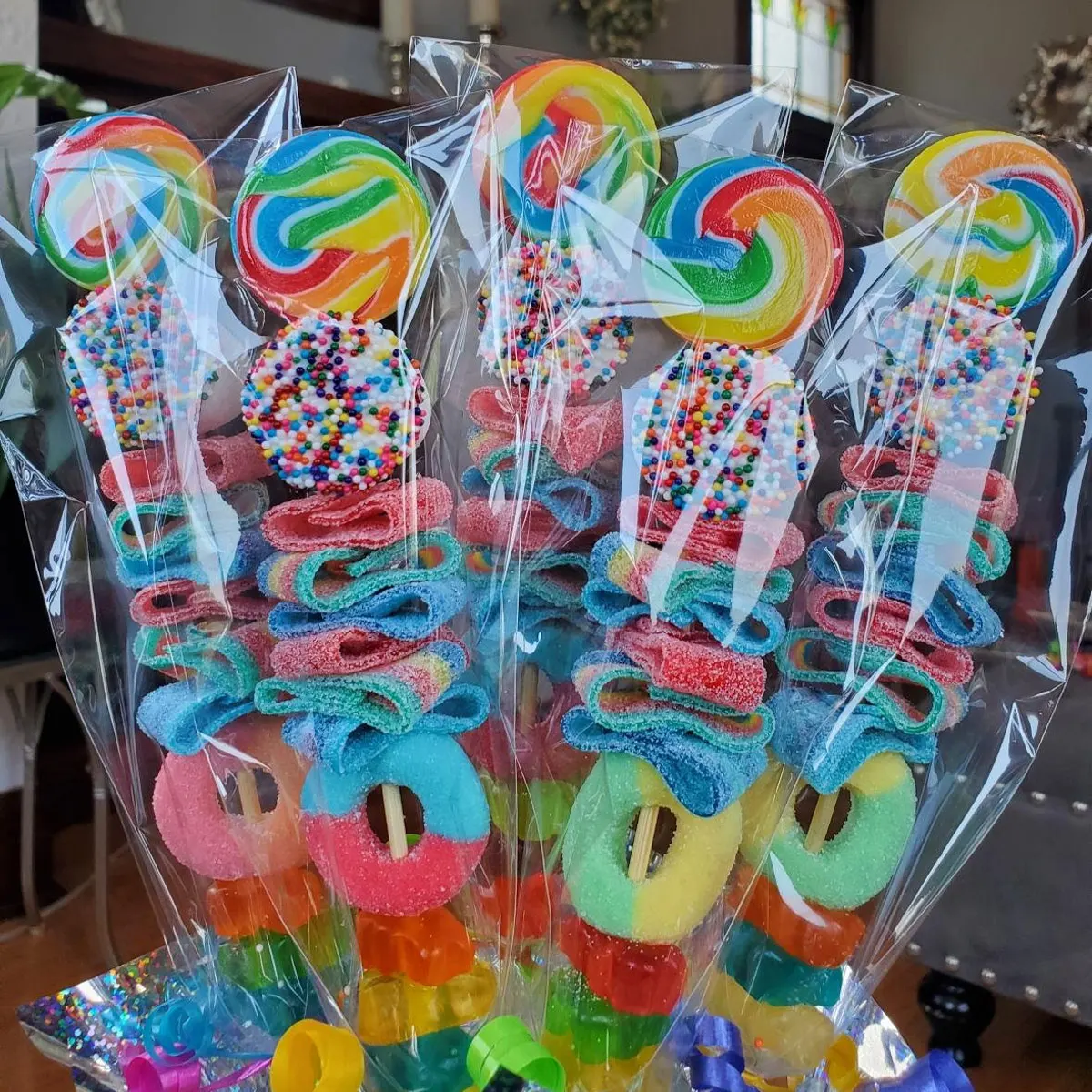 50 шт. прозрачные квадратные пакеты для конфет