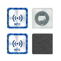 6pcs universal nfc ntag213 tag anti metal sticker ntag 213 metallic badges label 667c