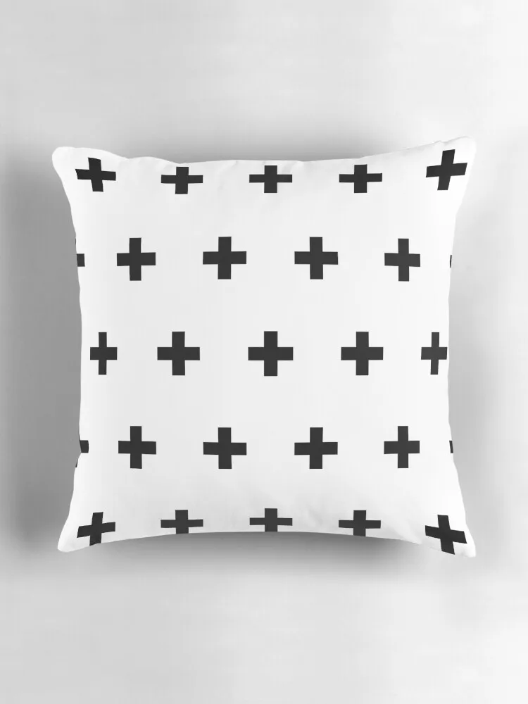 Швейцарские кресты с рисунком минималистичные монохромные скандинавские