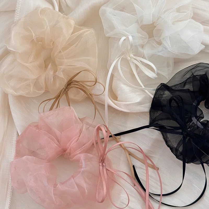 Резинка для волос женщин и девушек большие резинки эластичные Корейская лента с