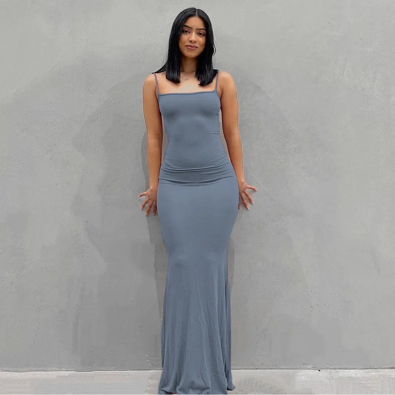 

Women's 2022 casual slim sling home jumpsuit dress summer dress sexy dress white dress dress Slim Sheath dress for women