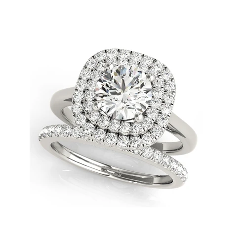 Кольца из серебра с муассанитом LESF