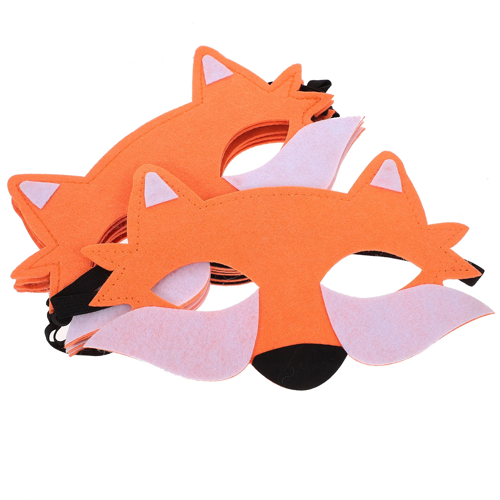 

6 Pcs Halloween Costume Mask Halloween+costumes Half Face Felt Outfit