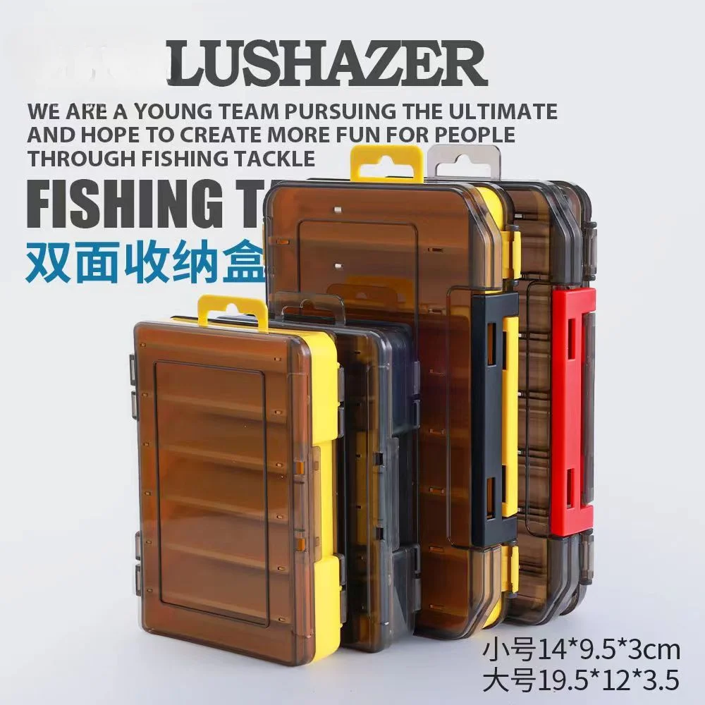 Двухсторонняя коробка для рыболовных приманок с двумя слоями жесткие приманки