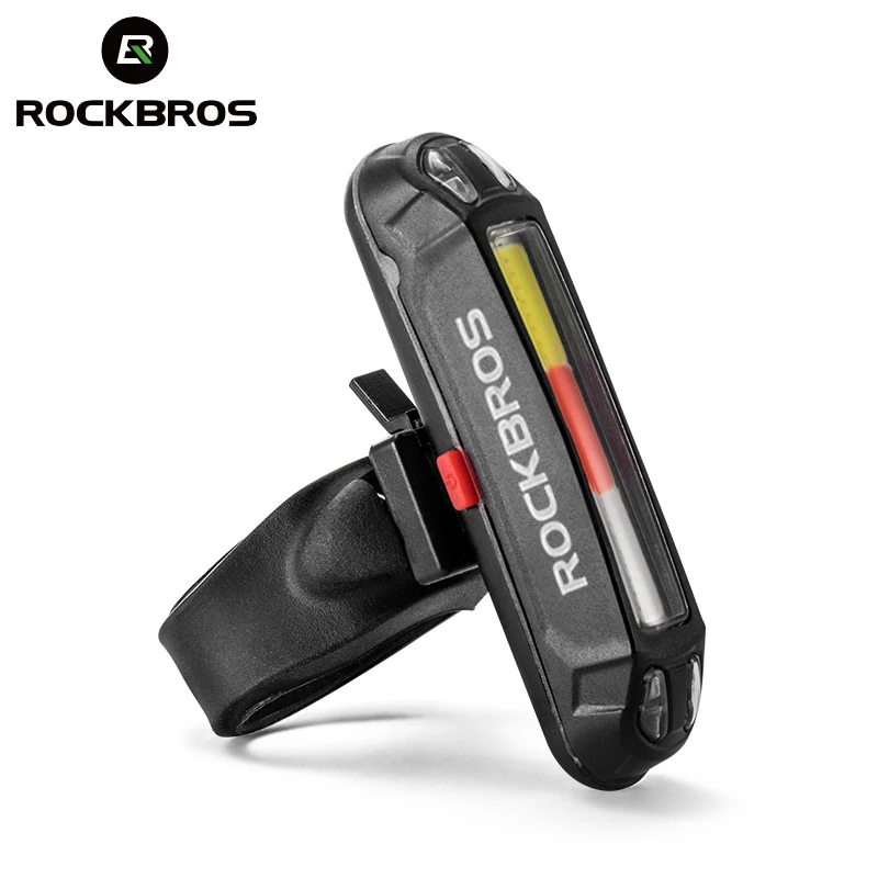 

ROCKBROS Bicycle Light Waterproof Bike Taillight LED USB Rechargable Safety Back Light Riding Warning Saddle Bike Rear Light