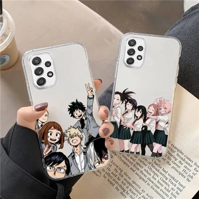 

Anime My Hero Academia Phone Case Transparent For Huawei P20 P30 P40 honor mate 8X 9X 10i Pro Lite