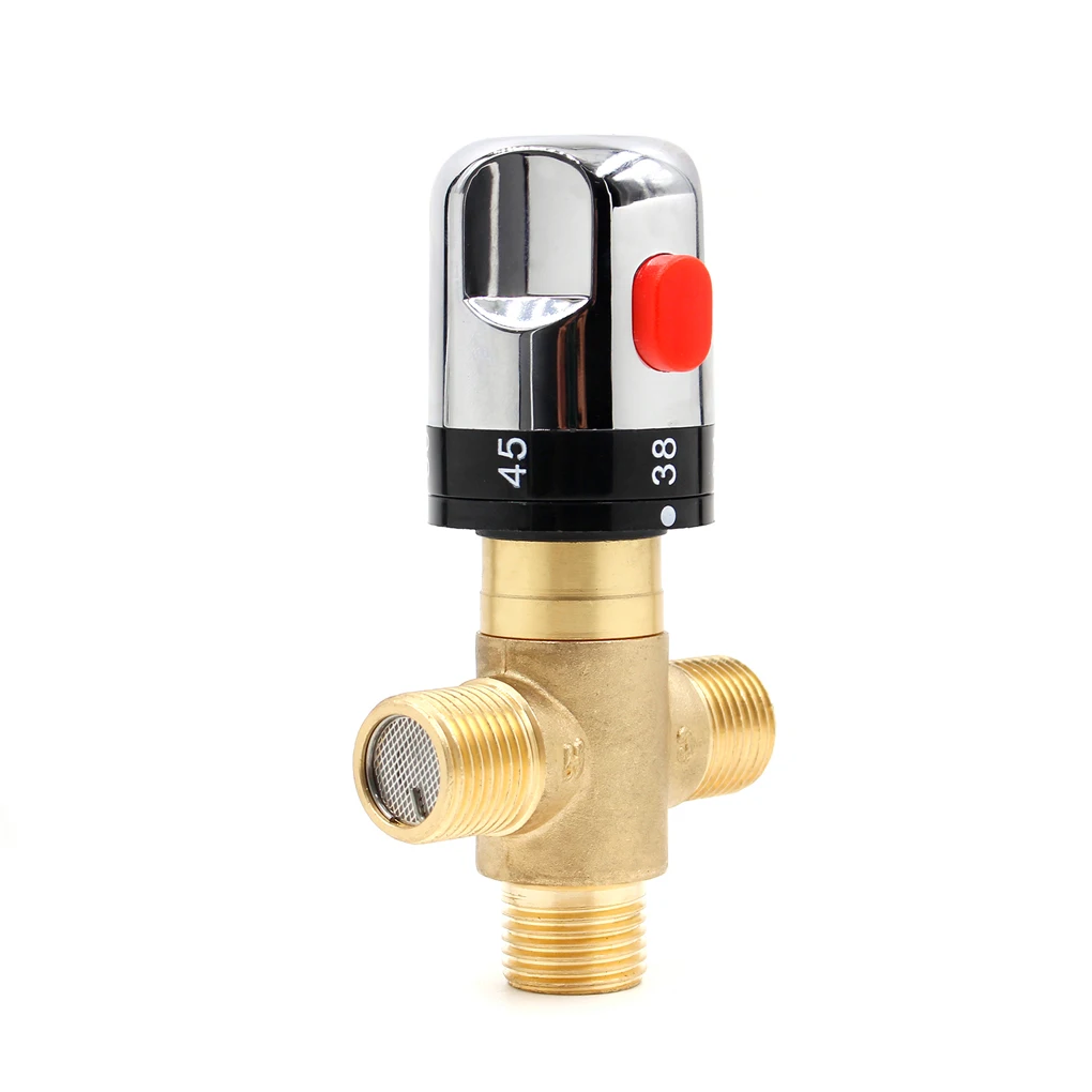 

Thermostatic Mixing Valve Solid Brass Thermostat Faucet Upgrade Mixer