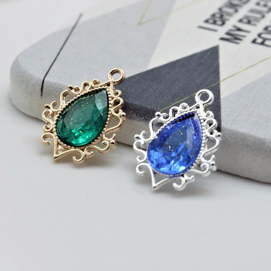 Alloy Plated Single Drop Hanging Pendant Accessories 10Pcs/Bag DIY Necklace Bracelet For Lace Jewelry Simplicity Making Supplies