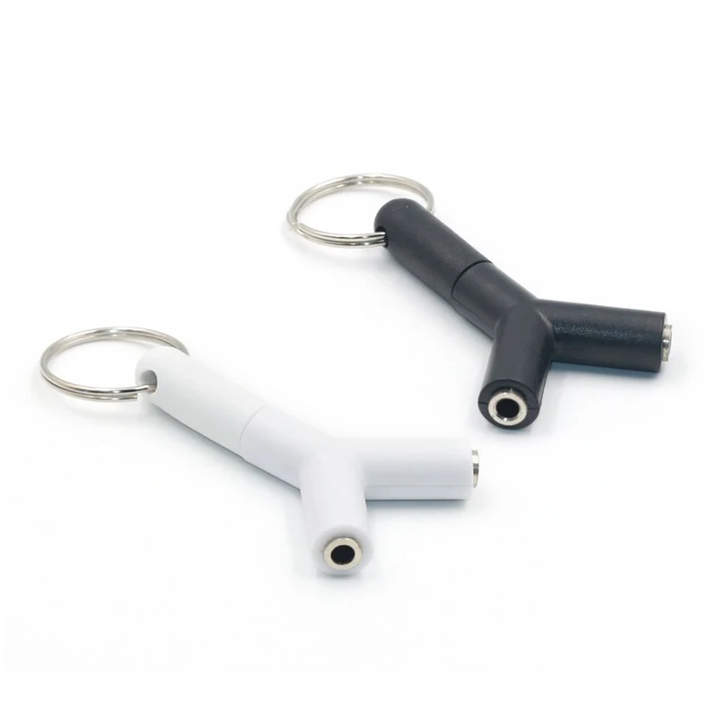 

Y-shape Headphone Adapter 3.5mm Convenient Audio Line Male To Female Aux Cable Jack Aux Earphone Adapter For Phone Pc Headset