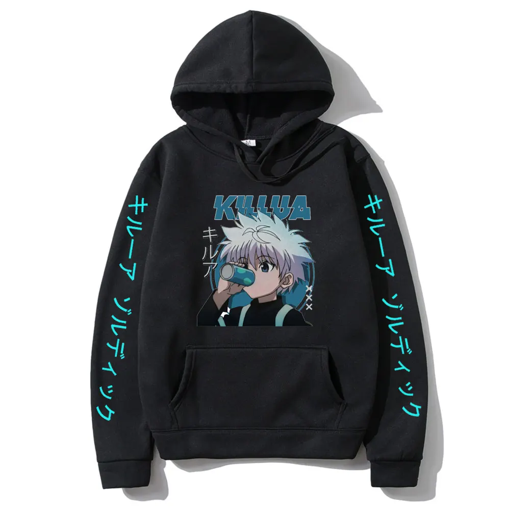 

Худи Hunter X Hunter Killua Zoldyck для мужчин и женщин, модные худи Kurapika 90-х годов, смешные аниме пуловеры Hisoka, мужские большие пальто, топы