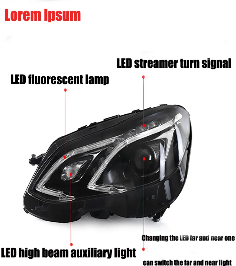 Для Mercedes-Benz E-Class передняя фара в сборе E Series E180 E200 E260 W212 Низкопрофильная Улучшенная